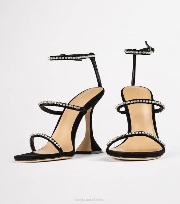 Stöckelschuhe| de Tony Bianco Frauen schüchterne Absätze schwarzes Wildleder 462460